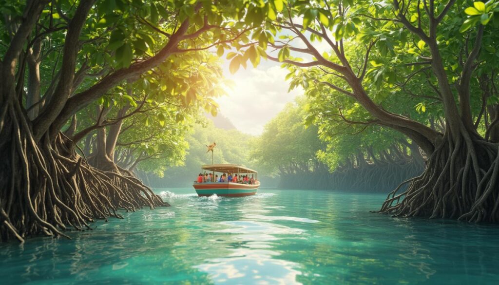 découvrez comment la mangrove, véritable écosystème riche et diversifié, inspire le tourisme durable. explorez ses bienfaits environnementaux, économiques et sociaux et apprenez comment elle peut être un modèle pour un tourisme respectueux de la nature.