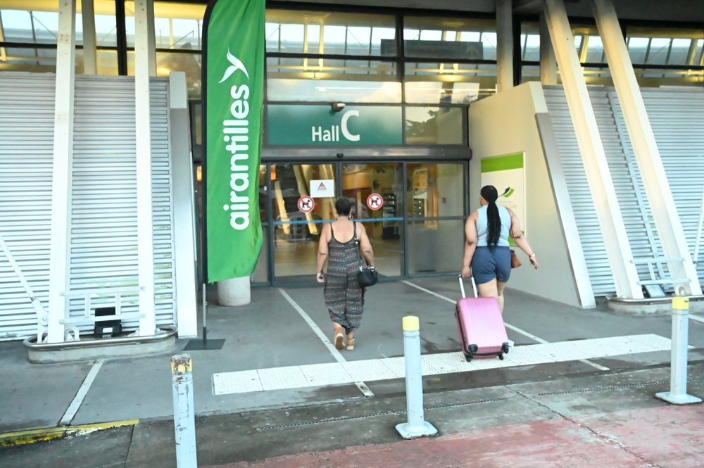 Aéronef d'Air Antilles immobilisé